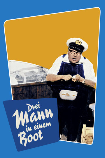 Poster Drei Mann in einem Boot