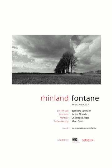 Poster Rhinland. Fontane