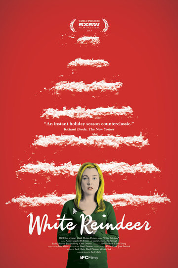Poster White Reindeer