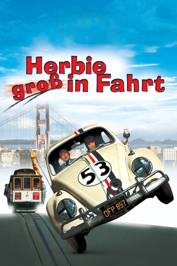 Poster Herbie groß in Fahrt