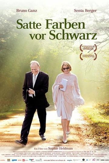 Poster Satte Farben vor Schwarz