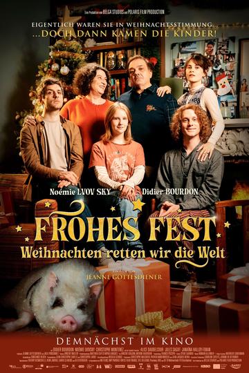 Poster Frohes Fest - Weihnachten retten wir die Welt