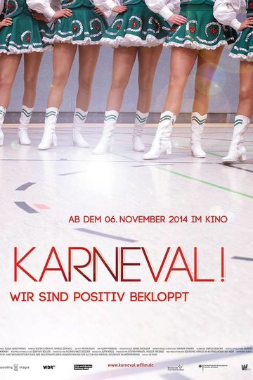 Poster Karneval! - Wir sind positiv bekloppt