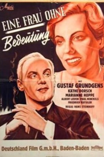 Eine Frau ohne Bedeutung Poster Eine Frau ohne Bedeutung