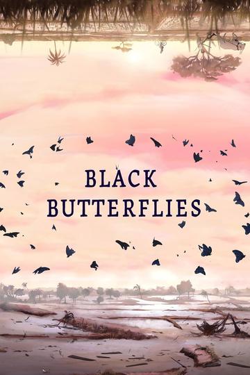Poster Black Butterflies