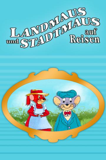 Poster Landmaus und Stadtmaus auf Reisen